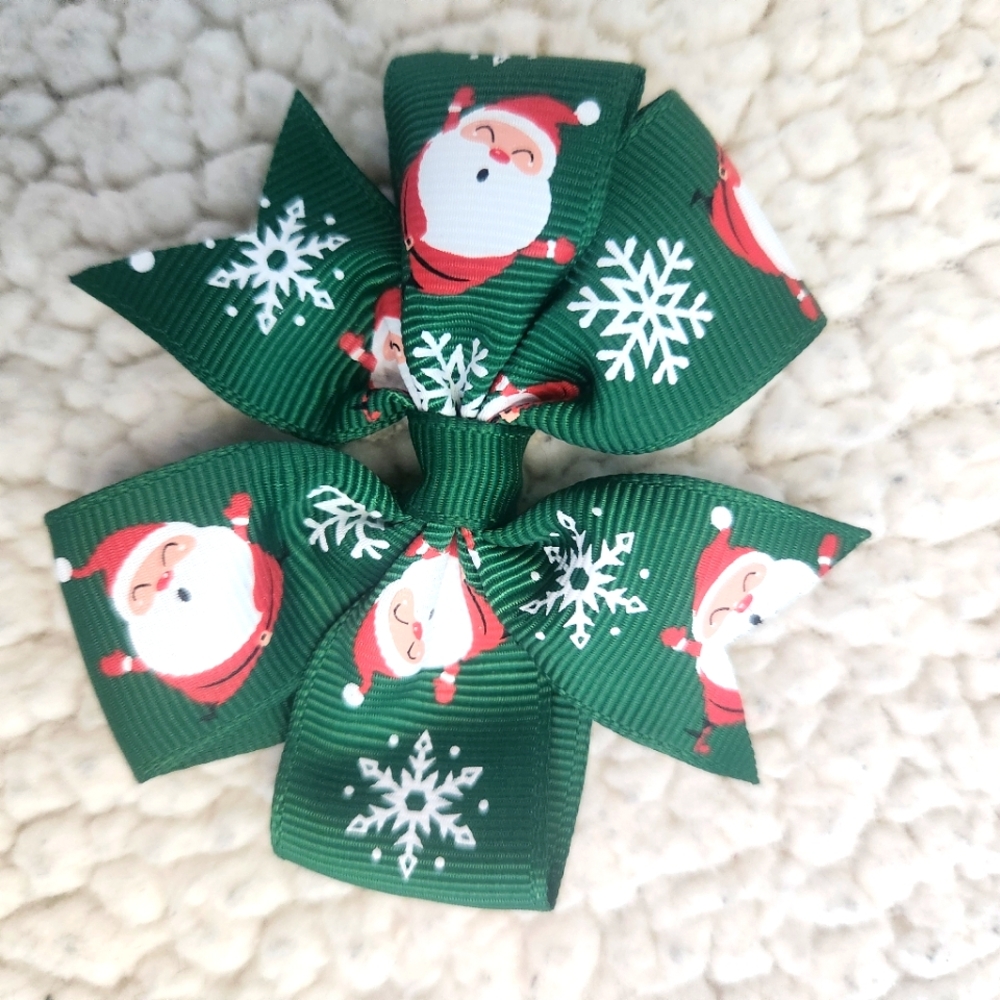 Christmas Clip in bows - Picture 2 of 7
